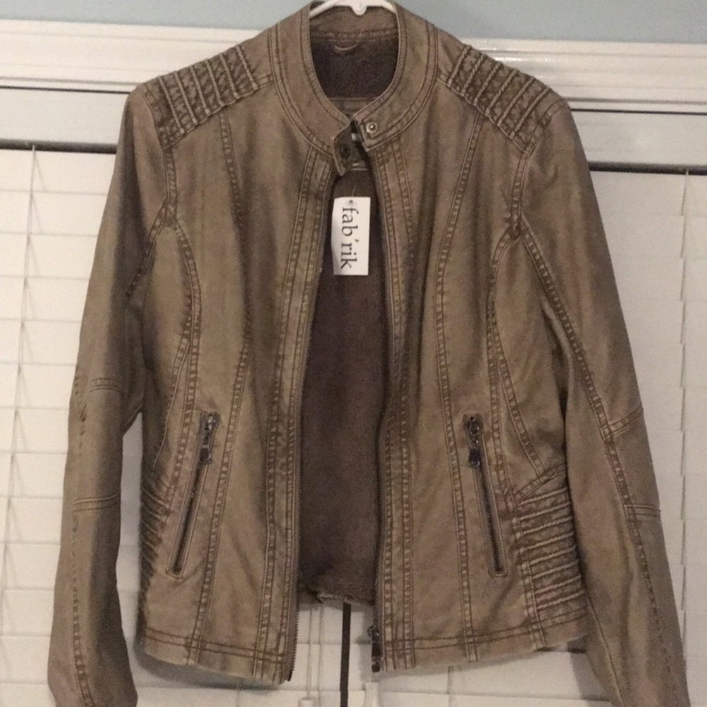Women’s fleece lined Moto jacket (Fab’rik)